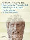 HISTORIA DE LA FILOSOFIA DEL DERECHO Y DEL ESTADO 1. ORIGENES A BAJA E
