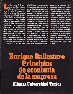 PRINCIPIOS DE ECONOMA DE LA EMPRESA