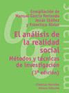 ANALISIS DE LA REALIDAD SOCIAL,EL:METODOS Y TECNICAS DE INVESTIGACION