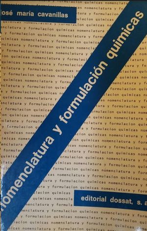 NOMENCLATURA Y FORMACION QUIMICA