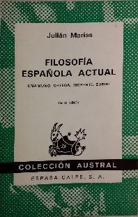 FILOSOFIA ESPA�OLA ACTUAL