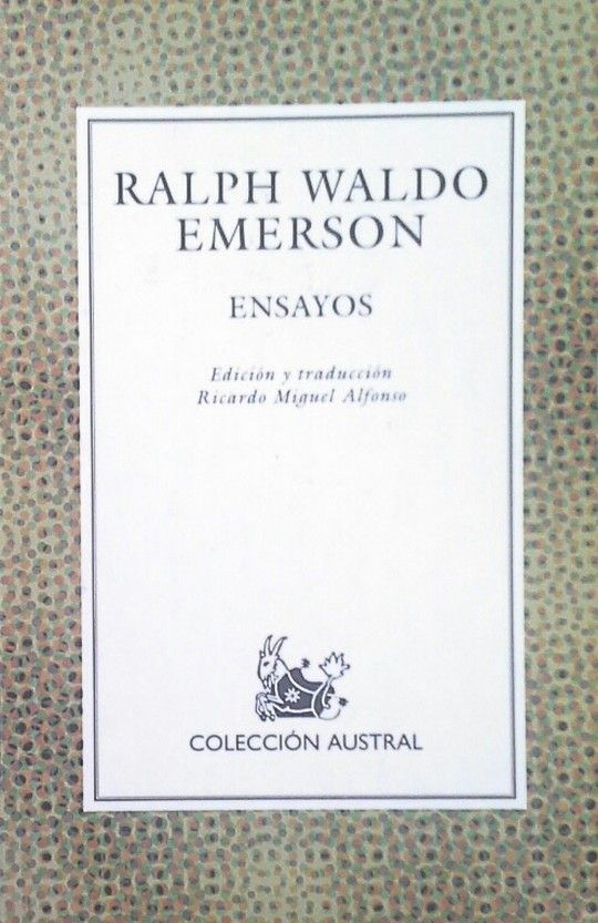 ENSAYOS, DE RALPH WALDO EMERSON