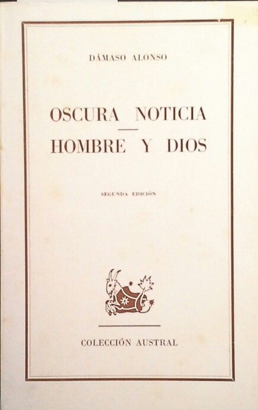 OSCURA NOTICIA - HOMBRE Y DIOS