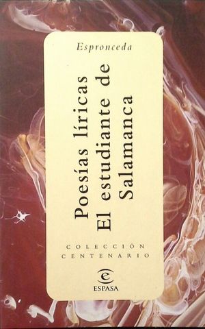 POESIAS LIRICAS. EL ESTUDIANTE DE SALAMANCA