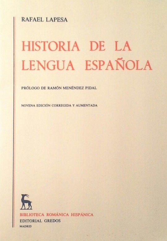HISTORIA DE  LA LENGUA ESPAOLA