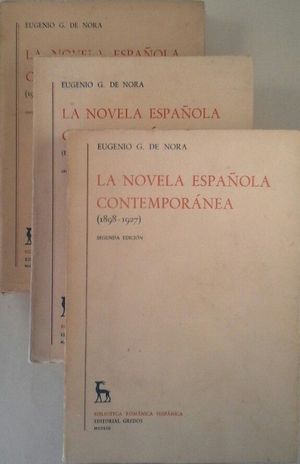 LA NOVELA ESPAOLA CONTEMPORNEA - TRES TOMOS