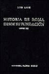 HISTORIA DE ROMA DESDE SU FUNDACION.LIBROS XXXI-XXXV