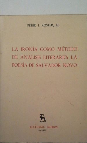 IRONA COMO MTODO DE ANLISIS LITERARIO