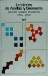 LECCIONES DE �LGEBRA Y GEOMETR�A