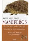 GUIA DE CAMPO DE LOS MAM�FEROS DE ESPA�A Y EUROPA