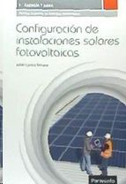 CONFIGURACIN DE INSTALACIONES SOLARES FOTOVOLTAICAS