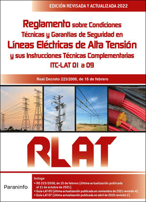 REGLAMENTO DE LNEAS ELCTRICAS DE ALTA TENSIN. RLAT 2. EDICIN 2022