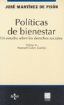 POLITICAS DE BIENESTAR, UN ESTUDIO SOBRE LOS DERECHOS SOCIALES