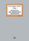 MANUAL DE DERECHO ROMANO.TERCERA EDICION