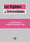 LEY ORG�NICA DE UNIVERSIDADES