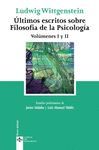 �LTIMOS ESCRITOS SOBRE FILOSOF�A DE LA PSICOLOG�A