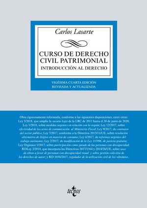 CURSO DE DERECHO CIVIL PATRIMONIAL 2018