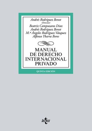 MANUAL DE DERECHO INTERNACIONAL PRIVADO