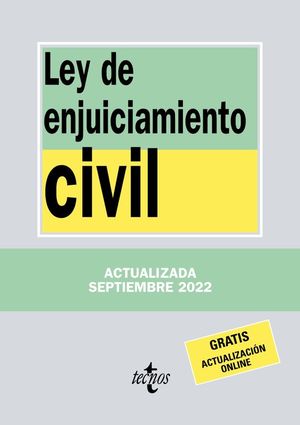 LEY DE ENJUICIAMIENTO CIVIL (SEPTIEMBRE 2022)