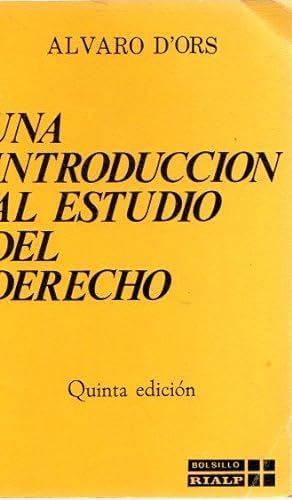 UNA INTRODUCCIN AL ESTUDIO DEL DERECHO