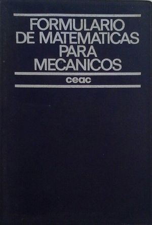 FORMULARIO DE MATEMTICAS PARA MECNICOS