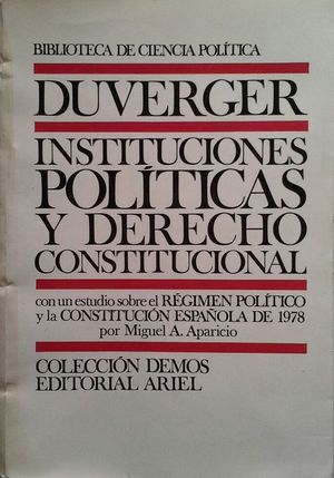 INSTITUCIONES POLTICAS Y DERECHO CONSTITUCIONAL