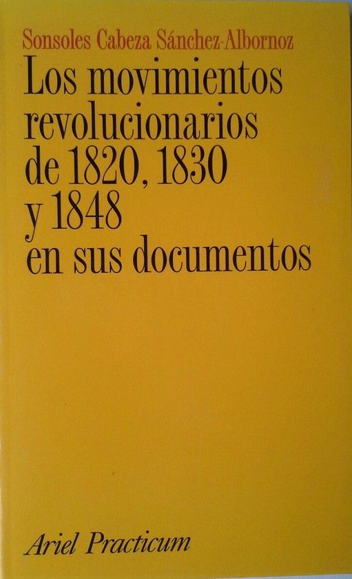 MOVIMIENTOS REVOLUCIONARIOS DE 1820, 30 Y 48
