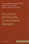 LECCIONES DE DERECHO COMUNITARIO EUROPEO