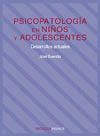 PSICOPATOLOGIA EN NIOS Y ADOLESCENTES.DESARROLLOS ACTUALES
