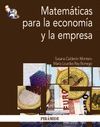 MATEM�TICAS PARA LA ECONOM�A Y LA EMPRESA