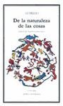 DE LA NATURALEZA DE LAS COSAS