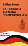 FILOSOFIA ALEMANA CONTEMPORANEA, LA