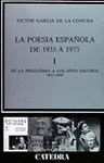 POESIA ESPAOLA DE 1935 A 1975 (I). DE LA PREGUERRA A LOS AOS OSCUROS