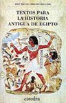 TEXTOS PARA LA HISTORIA ANTIGUA DE EGIPTA