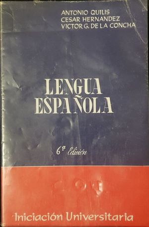 LENGUA ESPA�OLA. INIACION UNIVERSITARIA