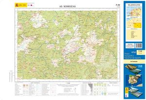 MTN25. MAPA TOPOGRAFICO 7-IV AS SOMOZAS