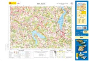 MTN25. MAPA TOPOGRAFICO 45-2 BETANZOS