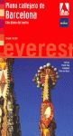 PLANO CALLEJERO DE BARCELONA CON PLANO DEL METRO.