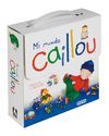 MALETIN ESTUCHE MI MUNDO CAILLOU 6 LIBROS + CD