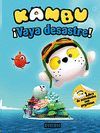 KAMBU. VAYA DESASTRE! LIBRO DE COLOREAR CON PEGATINAS