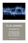 DISONANCIAS / INTRODUCCI�N A LA SOCIOLOG�A DE LA M�SICA