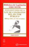 TEXTO REFUNDIDO DE LA LEY DE CONTRATOS DEL SECTOR P�BLICO - (RDLEG. 3/2011, DE 1