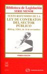 TEXTO REFUNDIDO DE LA LEY DE CONTRATOS DEL SECTOR PBLICO - (RDLEG. 3/2011, DE 1