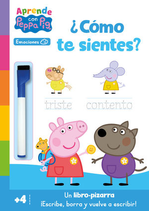 PEPPA PIG. APRENDE CON PEPPA. CMO TE SIENTES? (LIBRO PIZARRA)