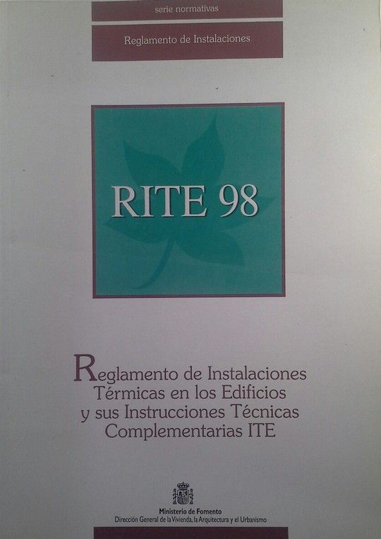 REGLAMENTO DE INSTALACIONES TRMICAS EN LOS EDIFICIOS (RITE)