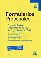 COLECCION DE FORMULARIOS JURISDICCIONALES Y DE PARTE.IV. PROCEDIMIENTOS ESPECIAL