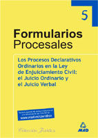 COLECCION DE FORMULARIOS JURISDICCIONALES Y DE PARTE.V. LOS PROCESOS DECLARATIVO