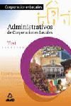 ADMINISTRATIVO DE LAS CORPORACIONES LOCALES. TEST