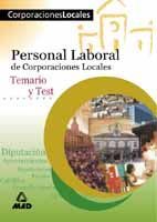 PERSONAL LABORAL DE CORPORACIONES LOCALES DE ANDALUCA. TEMARIO Y TEST