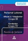OFICIAL 1� CONDUCTORES (GRUPO III) Y CONDUCTORES (GRUPO IV)  PERSONAL LABORAL DE